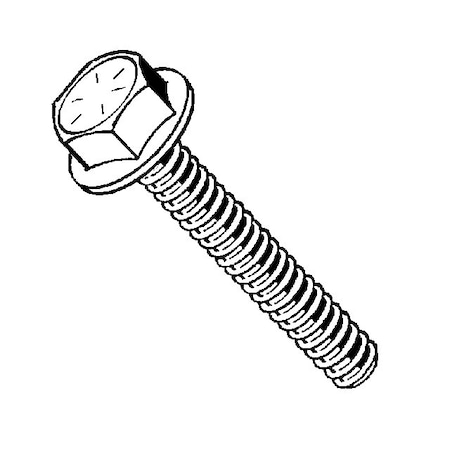 Grade 8, 1/2-13 Flange Bolt, Zinc Plated Steel, 4-1/2 In L, 2 PK